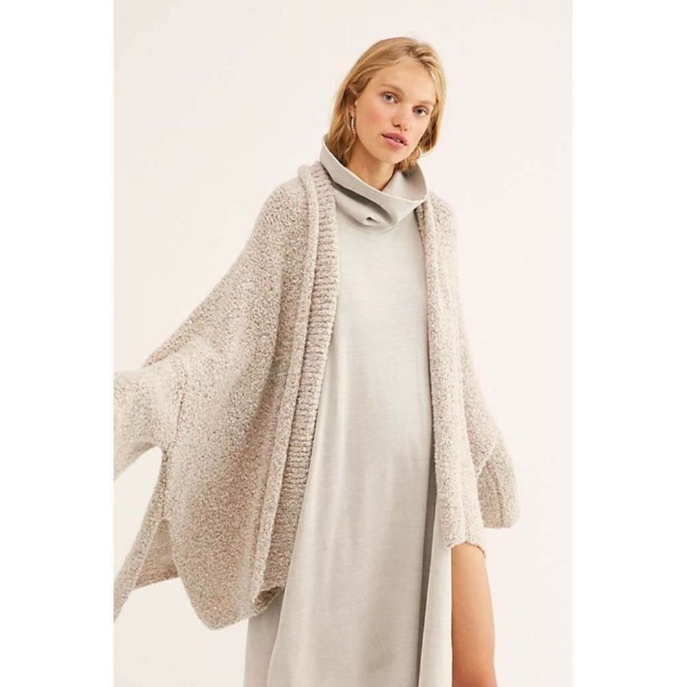 Free People Cozy Soft BFF Wide Sleeve Cardigan - Picture 15 of 16